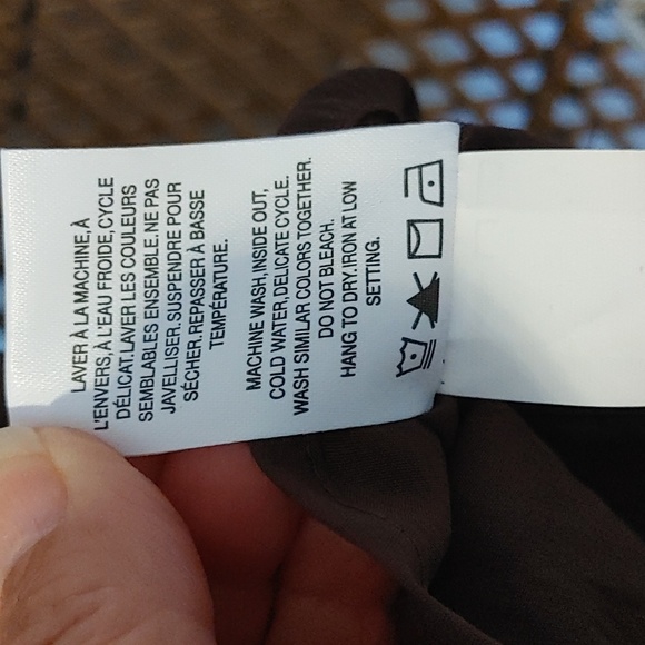 Women's Brown Notched Collar Button Down Top Size Small - Picture 11 of 12